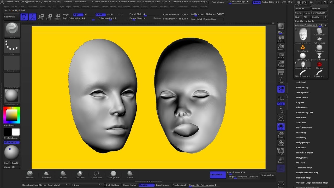 zbrush backface auto mask