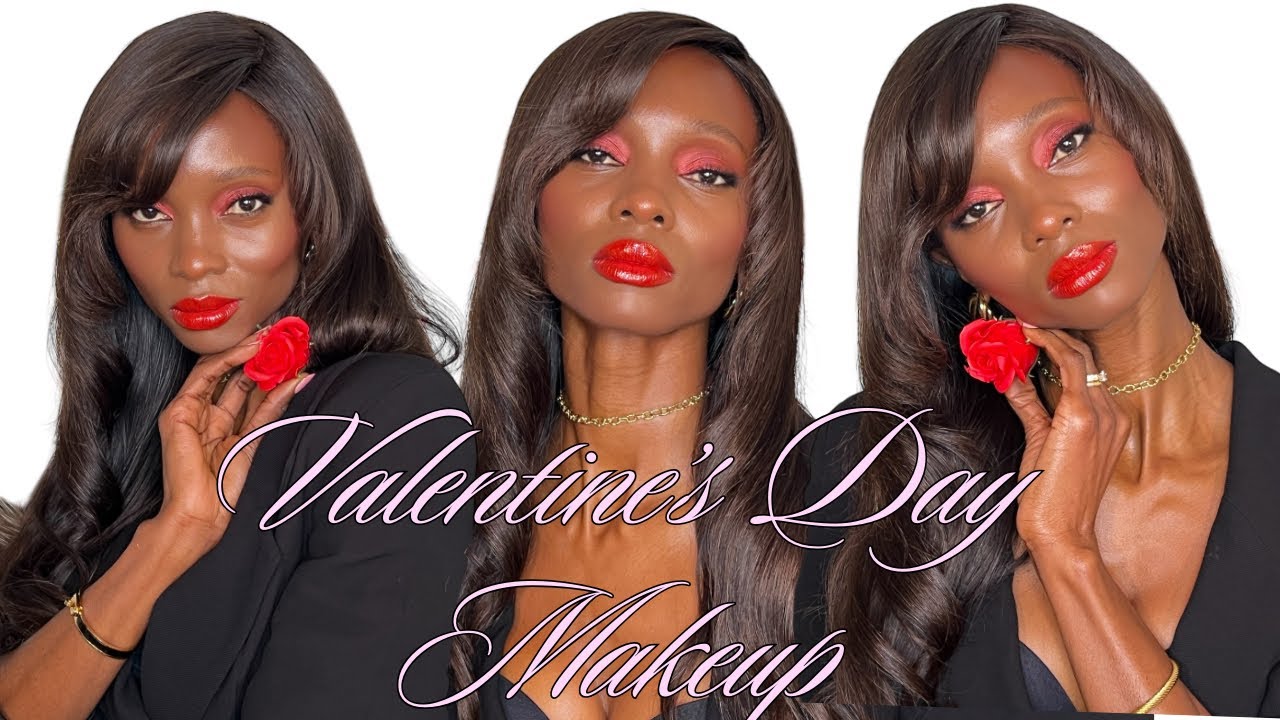 Valentine’s Day Makeup Tutorial/ Soft Romantic Glam🍓🍒♥️