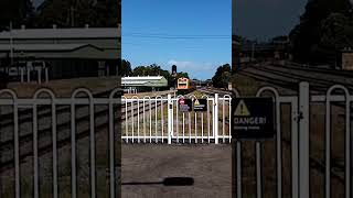 J2 Hunter Railcar Arriving At Maitland Station Platform 2