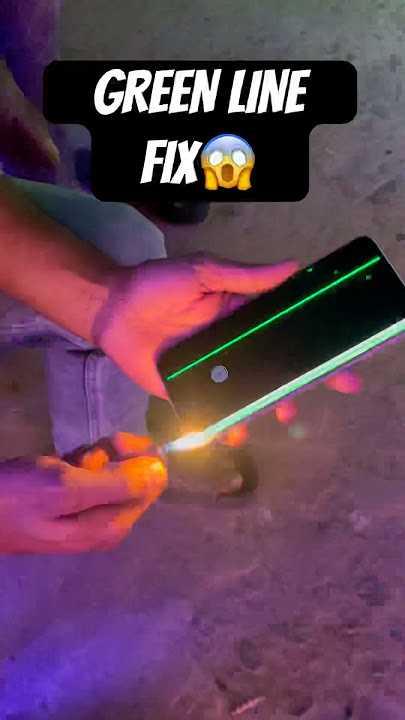 GREEN LINE FIX✅USING LIGHTER🔥#tipsandtricks #hack #oneplus #greenscreen #smartphone #tech
