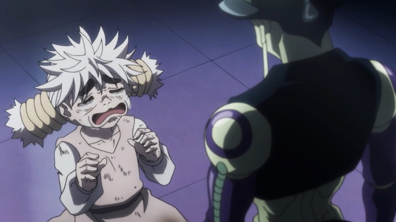 KOMUGI CRIES IN FRONT OF MERUEM #hunterxhunter - YouTube
