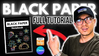 Profitable Black Paper Niche - How to Create a Notebook in Canva to Sell on Amazon KDP screenshot 2