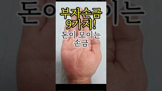 부자손금 9가지!!  &quot;돈이 모이는손금&quot;  재물운손금.재운선.#재물선손금#손금보는법 #손금…