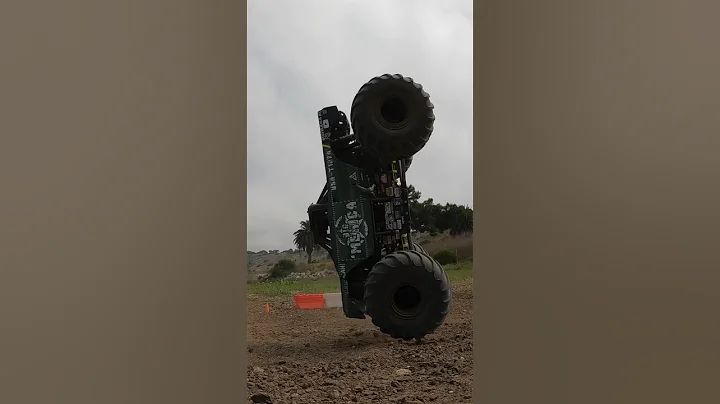 Flip the script #monstertruck #gopro #flip #stunt #monsterjam #4x4 #offroad #losi #rc #shorts
