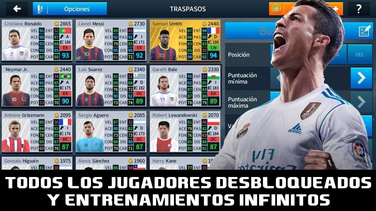 TODOS LOS JUGADORES DESBLOQUEADOS Y ENTRENAMIENTOS INFINITOS Dream