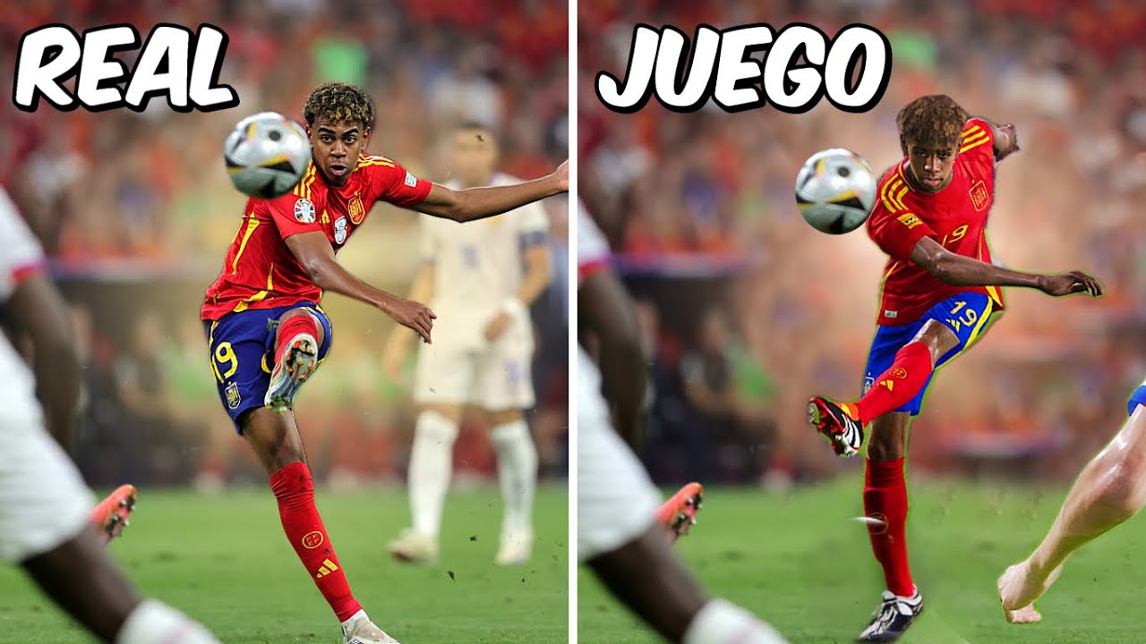 RECREO los MEJORES GOLES de LAMINE YAMAL en PES