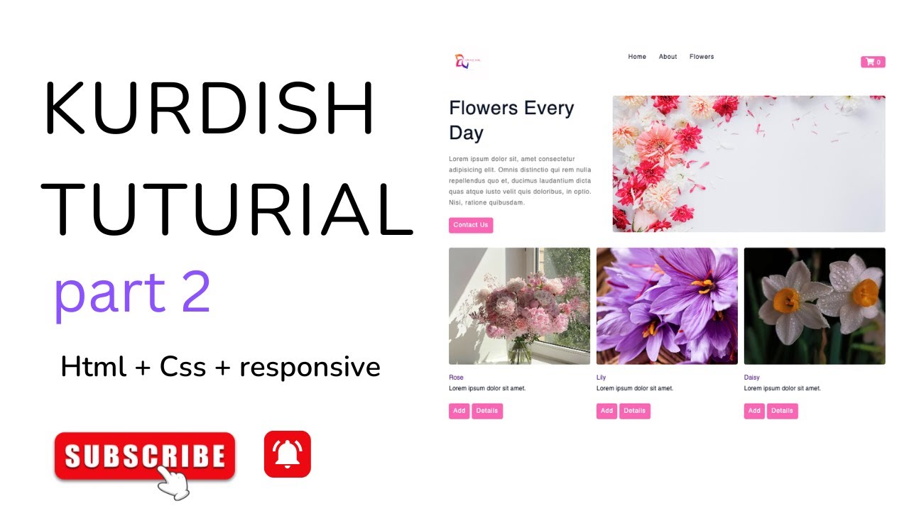 second part of the project html css - YouTube