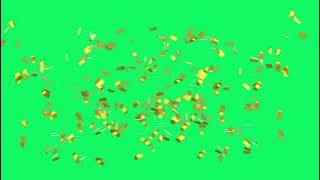 4K Gold Confetti Green Screen [FREE DOWNLOAD/NO COPYRIGHT]