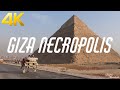 Pyramids of giza necropolis in egypt 4k u     