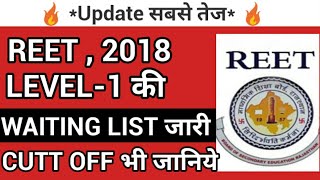Reet Level 1 Waiting List 2018 Latest News Today,Reet Waiting,Reet Waiting List,Reet Waiting List