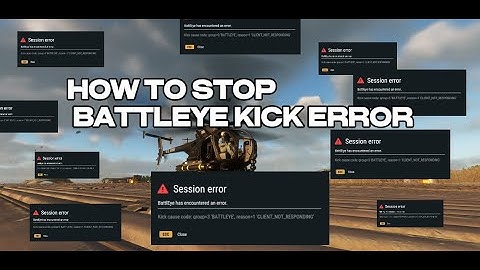 GAME FIX FOR BATTLEYE KICK ERROR #armareforger