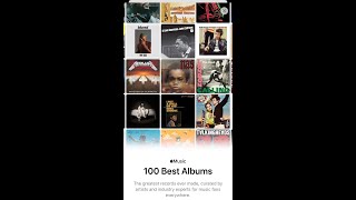 Apple Music Top 100 Albums of All Time !