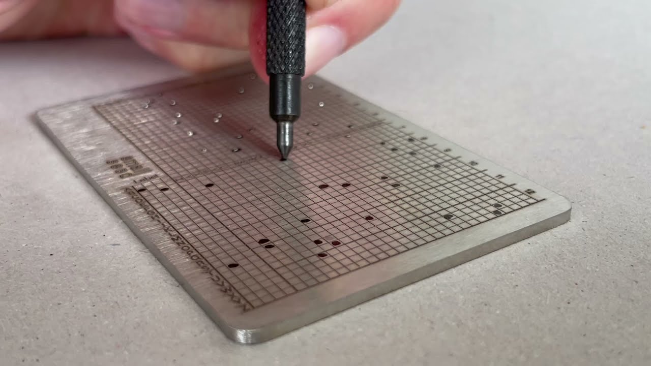 Backup your crypto keys on stainless steel