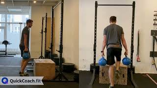 Kettlebell Step-Ups | Exercise Demo | Coaching Software | QuickCoach screenshot 3