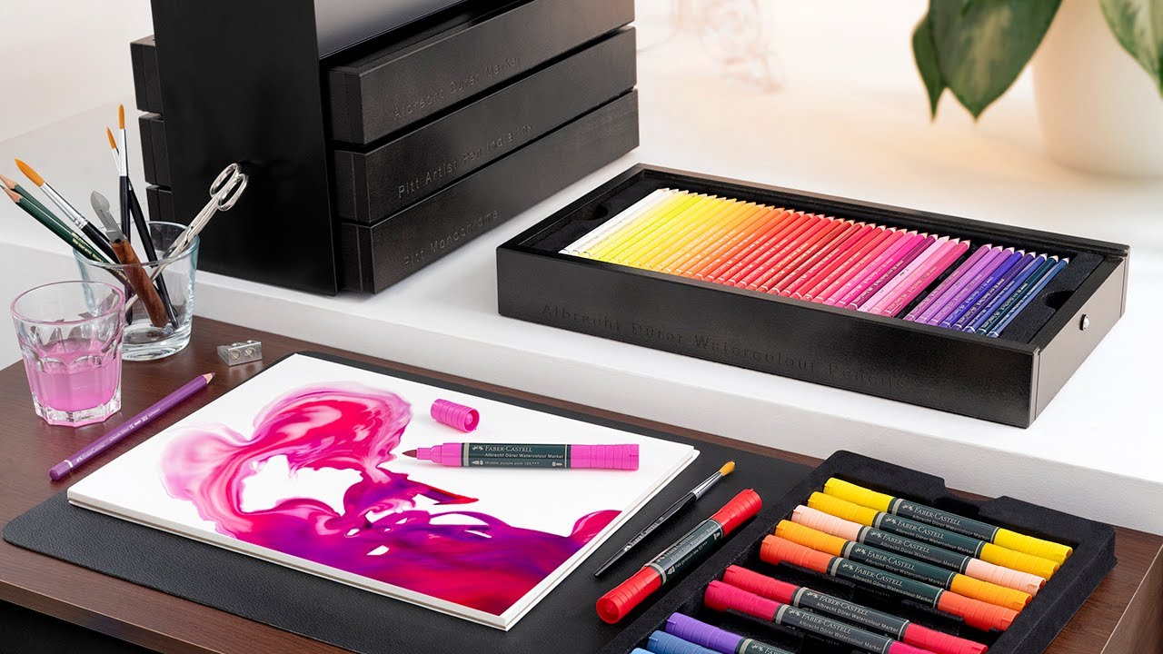 Faber-Castell Polychromos 120 Pencil Wood Box Set - Live in Colors