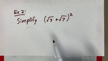 Ex2:  How to FOIL with Radicals