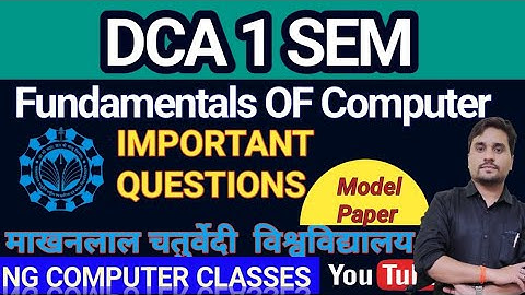 Fundamentals of Computer DCA 1 SEM IMP Question| DCA 1 semester Computer Fundamental IMP Question 