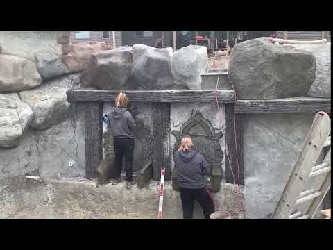 Construction Cam: Carving Waterfall/Thrones Legendary Escapes Swimming Pools and Ask the Pool Guy