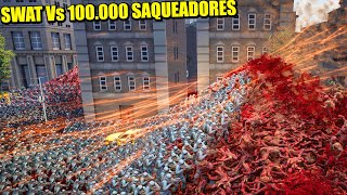 Mando al SWAT a detener a 100000 SAQUEADORES  ULTIMATE EPIC BATTLE SIMULATOR 2 | Gameplay Español