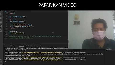 VS Code OpenCV Webcam
