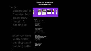 Swiper Slider #coding #reactjs #viral #shorts #htmlcsstutorial