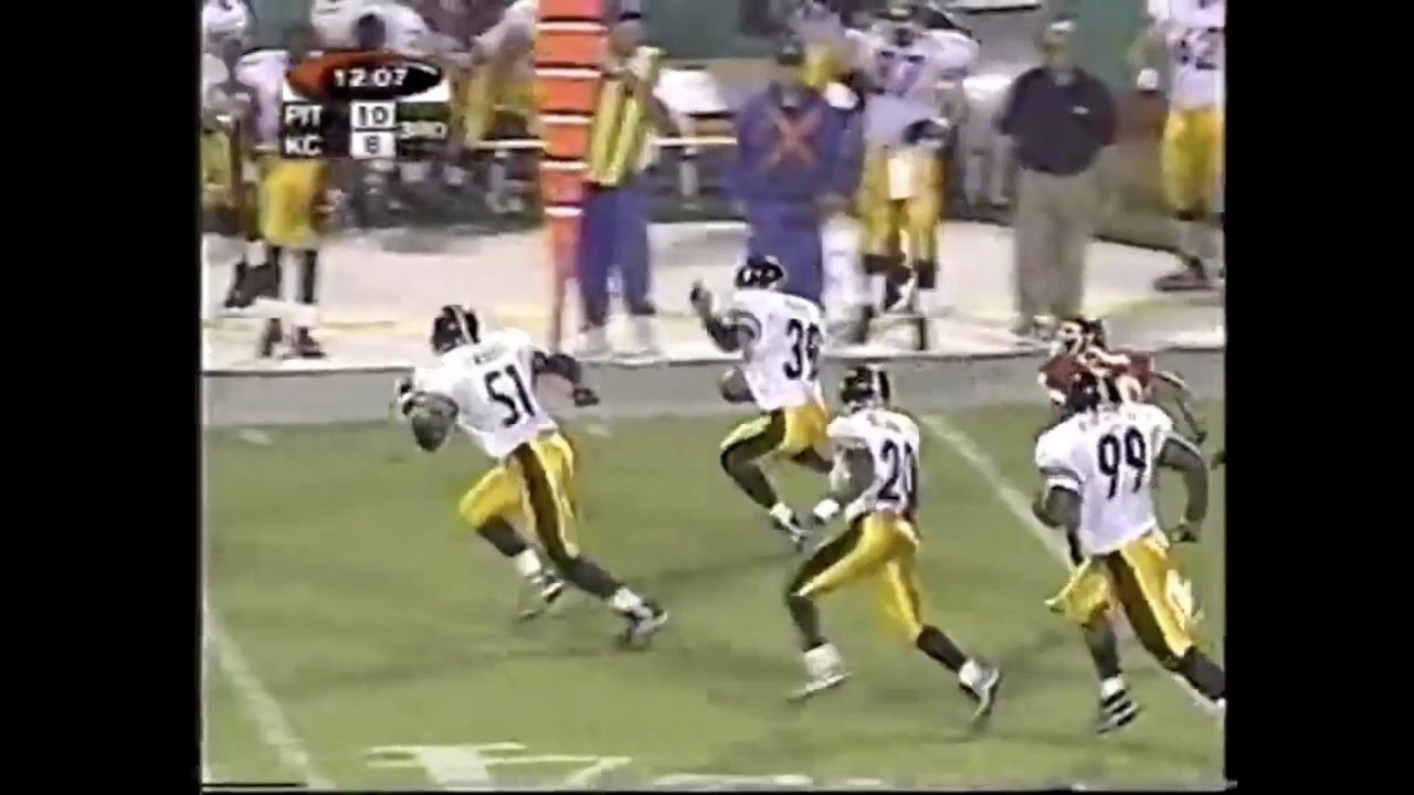 Andre Rison Insane Effort on Double Turnover | Chiefs vs Steelers 1998 ...