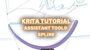 Krita 5+ Tutorial: Easy Curved Lines with Splines