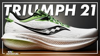 The Perfect Daily Trainer? SAUCONY TRIUMPH 21: First Run & First Impressions | Run4Adventure