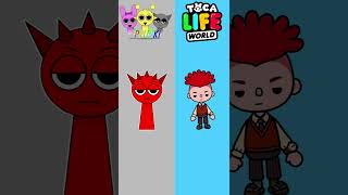 Sprunki VS Toca Boca #tocaboca #sprunki #sprunkiincredibox #tocalifeworld #shorts