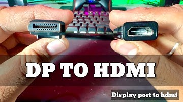 DISPLAY PORT TO HDMI ADAPTER CONVERTER ,Connect Two Monitors To One PC DP to HDMI [HINDI] zohebmodi