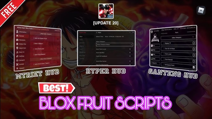 Blox Fruit Script Update 20 No Key AUTO FARM & FRUIT RAIN ! SARA