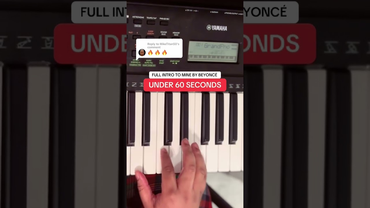 Mine by Beyonce #beyonce #pinaocover #essypiano