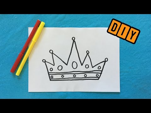 KROON TEKENEN  ♛  TEKENEN KONINGSDAG  ♛ TEKENEN IN STAPPEN (MAKKELIJK!) ♛ EASY DRAWING