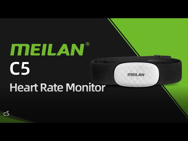 MEILAN C5 Heart Rate Sensor Fitness Tracker HR Monitor Bluetooth/ANT Android and Bike Computers Wireless for iPhone 