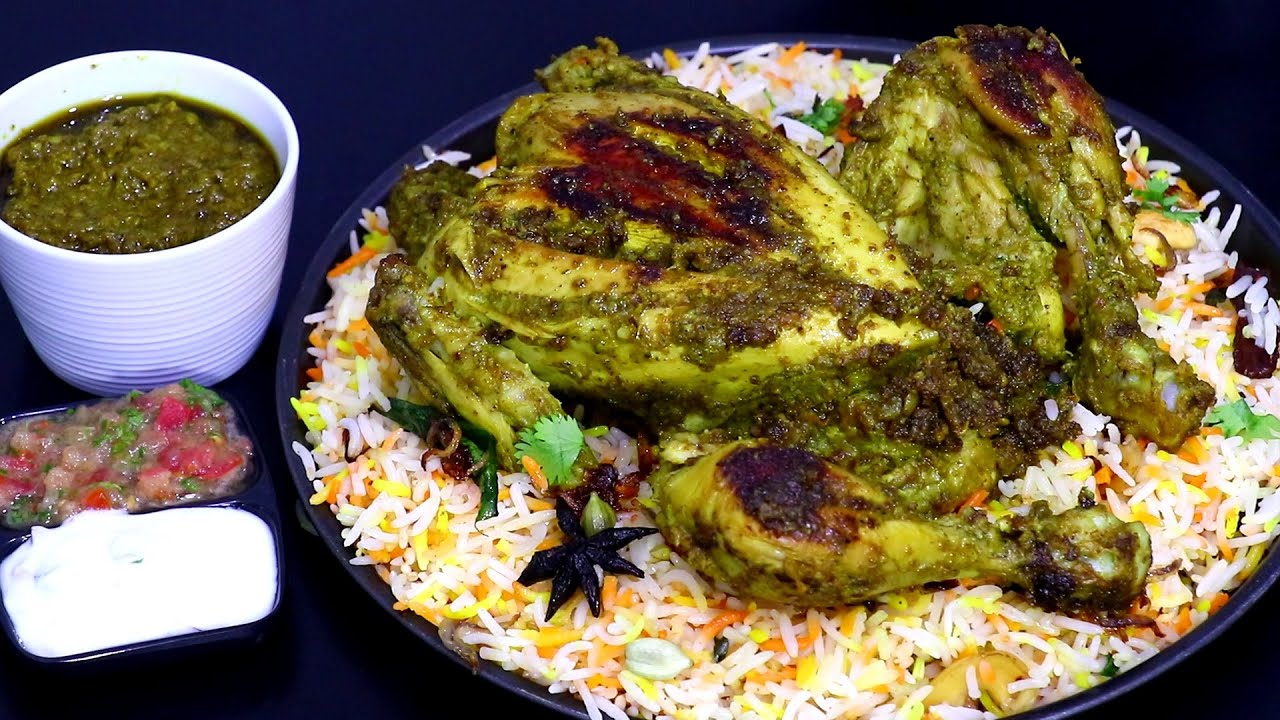 ഈ ചിക്കൻ പൊളിയാട്ടോ ഒരിക്കൽ ഇങ്ങനെയുണ്ടാക്കി നോക്കൂ/Green Chicken Rice Full Chicken