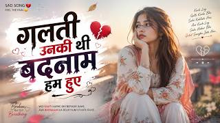 गलती उनकी थी बदनाम हम हुए | Sad Song 2026 | Heart Touching Hindi Love Song | Bewafa Love Story