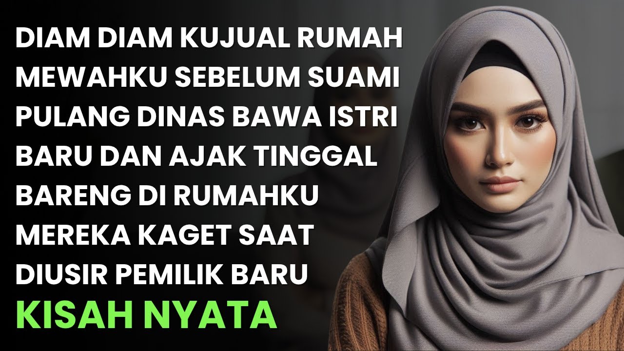 DIAM DIAM KUJUAL RUMAH SEBELUM SUAMI PULANG DINAS DAN BAWA ISTRI BARU TINGGAL BARENG DI RUMAHKU