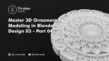 Master 3D Ornament Modeling in Blender: Design 03 | Part 04 | #Blender3D #Ornament #Design #Tutorial