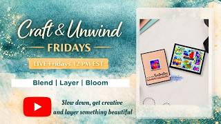Craft & Unwind Fridays 🌊✨ | First Play with Waffle Flowers Postage Collage