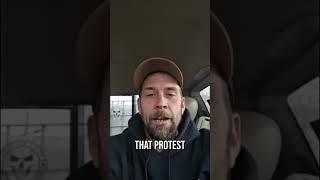 Alberta Farmers' Tractor Rebellion: Border Protest Epic! #shorts