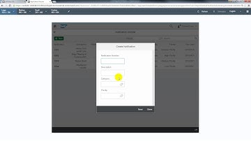 SAP Notification