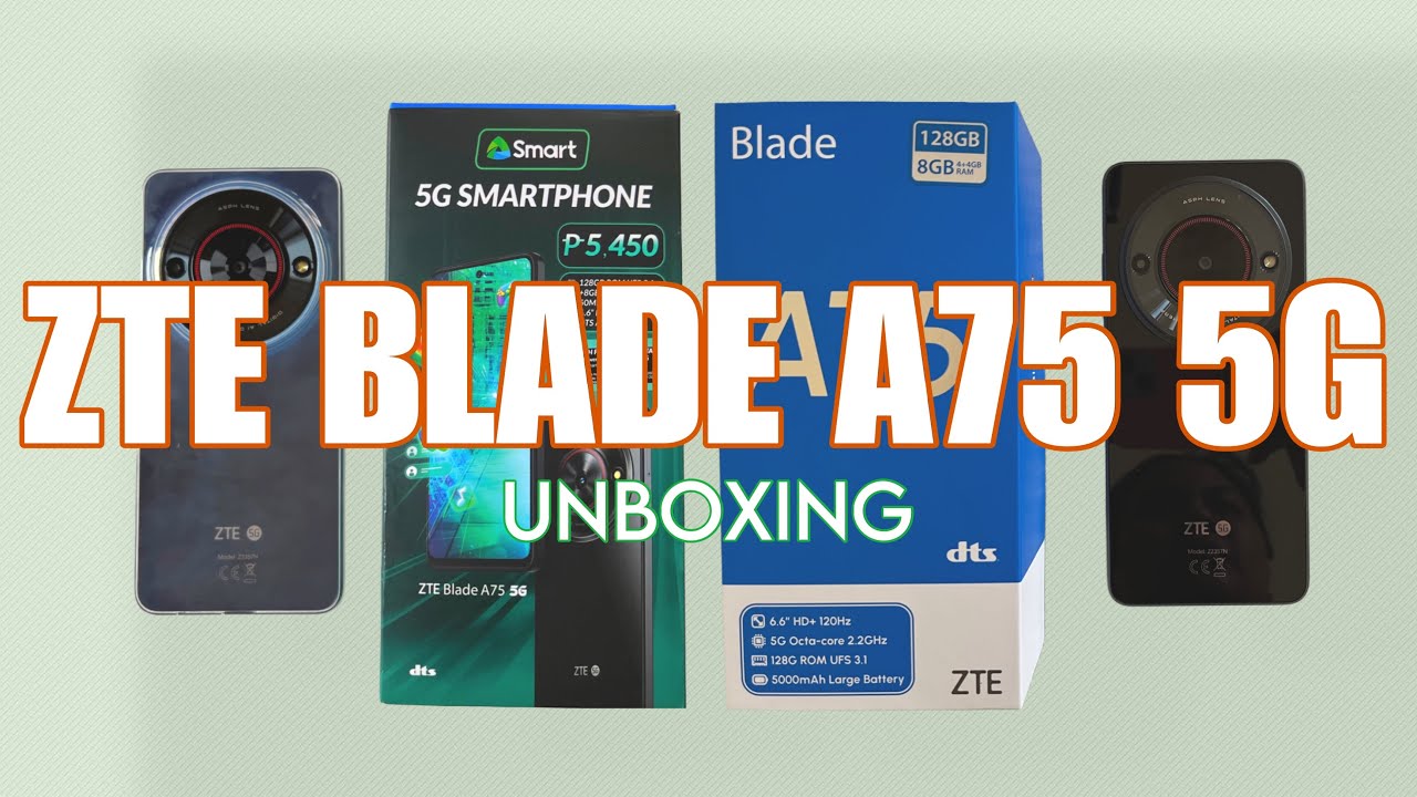 ZTE BLADE A75 5G UNBOXING