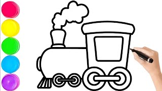Celebrity Easy Train Engine Drawing || Easy Drawing Tutorial || Sketches & Diagrams Art || Net Worth