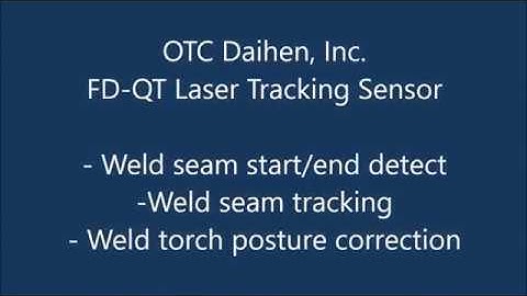 OTC Daihen FD QT seam tracking sensor - arched part tracking