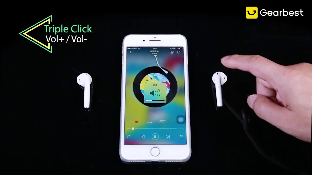 Cuffie i100 Auricolari Wireless Bluetooth 5.0 Samsung, Apple, Airpods,  Touch Xiaomi | UppyNet