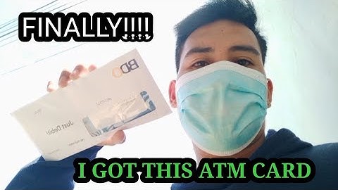 CLAIM ATM CARD AT BDO...