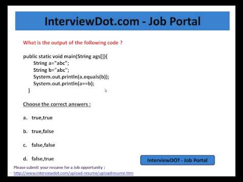 JAVA QUIZ   JAVA STRING CONSTANT POOL