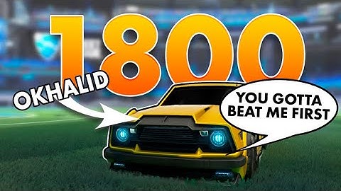 Can I beat oKhaliD to get 1800 in Rocket League?! | I