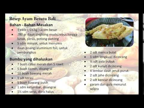  Resep  Ayam  Betutu Bali  YouTube