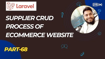 Supplier CRUD Operation | Laravel E-commerce Bangla Tutorial Part-68